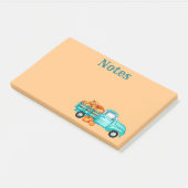Autumn Pumpkin Harvest Truck Post-It Notes (Schuin)