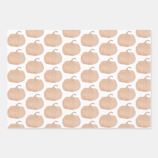 Autumn Pumpkin Herfst Gift Wrap Paper (Voorkant 3)