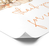 Autumn Pumpkin Herfst in Love Bedankt voor het kom Poster (Hoek)