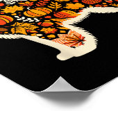 Autumn Pumpkin Herfst Samoyed Thanksgiving Womens  Poster (Hoek)