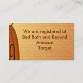 Autumn Pumpkin Kaart voor getextureerd weddenschap (Achterkant)