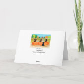 Autumn Pumpkin Labradors Feestdagen Kaart (Achterkant)