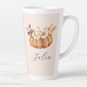 Autumn Pumpkin Latte Mug | Cozy Rustic Gift Her Mok (Rechts)
