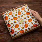 Autumn Pumpkin Leaves Tissue Paper | Weefselpapier Tissuepapier