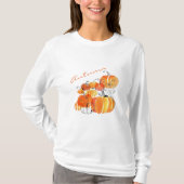 Autumn Pumpkin Long Sleeve T-Shirt (Voorkant)