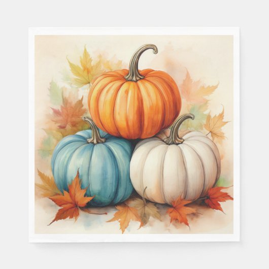Autumn Pumpkin Luncheon Servet (Voorkant)