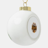 Autumn Pumpkin Mama Keramische Bal Ornament (Links)