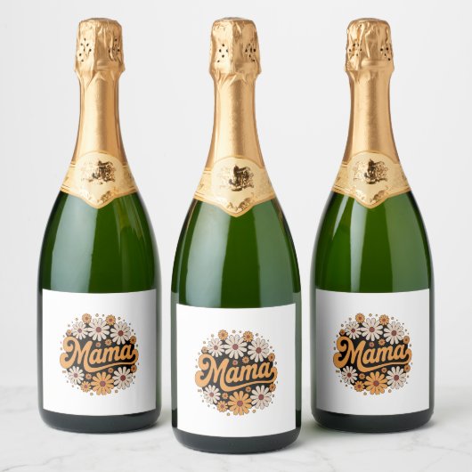 Autumn Pumpkin Mama Sparkling Wijnetiket (Flessen)