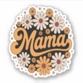 Autumn Pumpkin Mama Sticker (Voorkant)