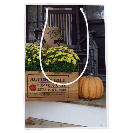 Autumn Pumpkin - Martha's Vineyard Medium Gift Bag Medium Cadeauzakje (Voorkant)