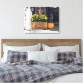 Autumn Pumpkin - Martha's wijngaard Canvas Afdruk (Insitu (Slaapkamer))