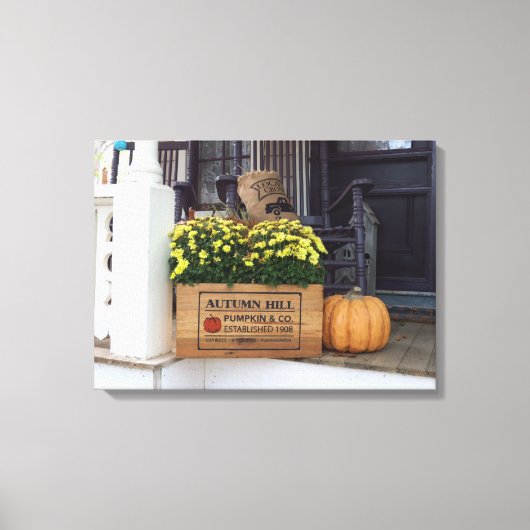 Autumn Pumpkin - Martha's wijngaard Canvas Afdruk (Voorkant)