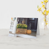 Autumn Pumpkin - Martha's wijngaard Kaart (Gele Bloem)