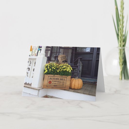 Autumn Pumpkin - Martha's wijngaard Kaart (Voorkant)