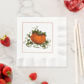 Autumn Pumpkin Paper Napkin Servet (Insitu)