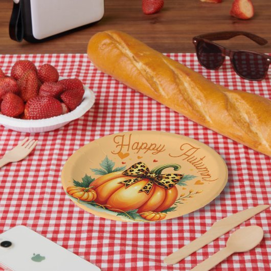Autumn Pumpkin Papieren Bordje (Picknick)