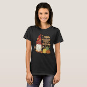 Autumn Pumpkin Patch Gnome Fall Family Pajama Than T-shirt (Voorkant volledig)
