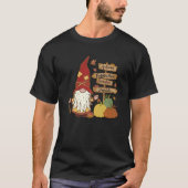 Autumn Pumpkin Patch Gnome Fall Family Pajama Than T-shirt (Voorkant)