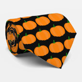 Autumn Pumpkin Patch Pattern Party Stropdas (Opgerold)
