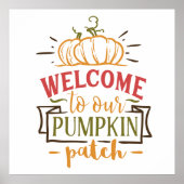Autumn Pumpkin Patch Poster (Voorkant)