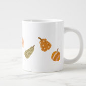 Autumn Pumpkin Patch – Rustic Herfst Co Grote Koffiekop (Rechts)