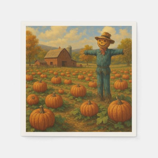 autumn pumpkin patch & scarewcrow servet (Voorkant)