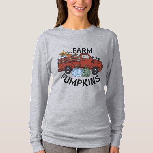 Autumn Pumpkin Patch T-shirt (Voorkant)