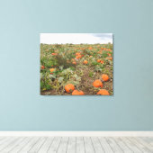 Autumn Pumpkin-patchfotografie Canvas Afdruk (Insitu (Houten vloer))