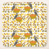 Autumn Pumpkin Pattern Kartonnen Onderzetters (Voorkant)