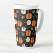 Autumn Pumpkin Pattern Latte Mok (Rechterhoek)