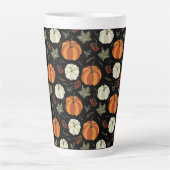 Autumn Pumpkin Pattern Latte Mok (Voorkant)