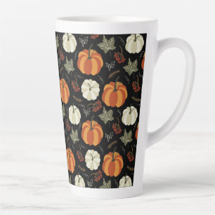 Autumn Pumpkin Pattern Latte Mok