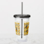 Autumn Pumpkin Pattern Reusable Acrylic Tumbler Acryl Drinkbeker (Rechts)