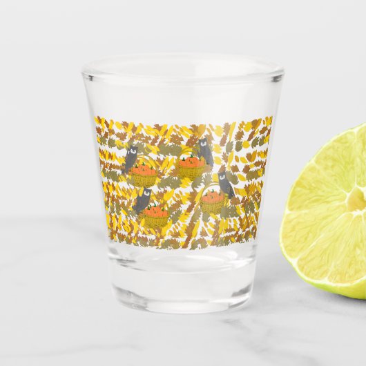 Autumn Pumpkin Pattern Shot Glass Party Favor Shot Glas (Voorkant)