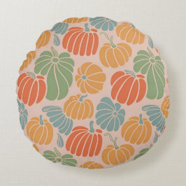Autumn Pumpkin Pillow Hoesje – Herfst Decor met Rond Kussen