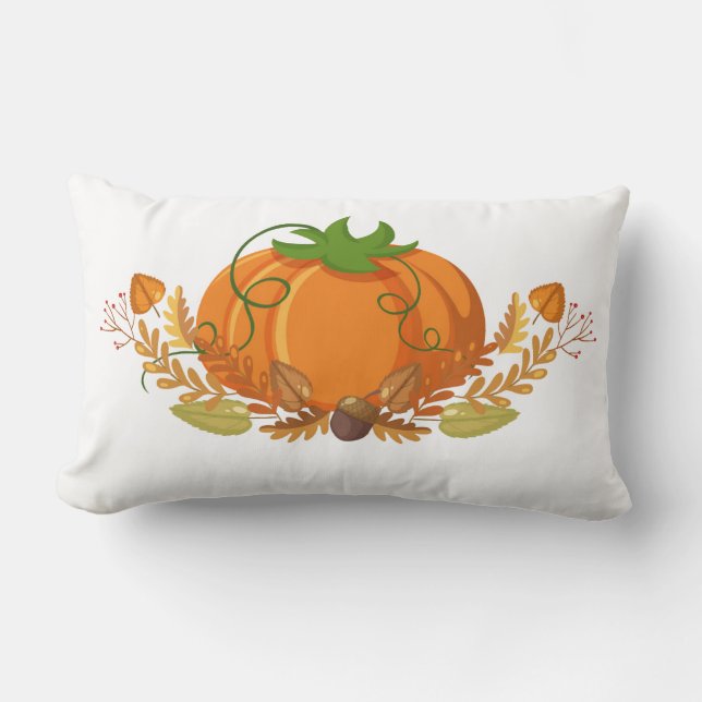 Autumn Pumpkin Pillow Kussen (Voorkant)