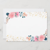 Autumn Pumpkin Pink Floral 1 september Foto Kaart (Achterkant)