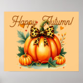 Autumn Pumpkin Poster (Voorkant)