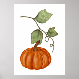 Autumn pumpkin poster