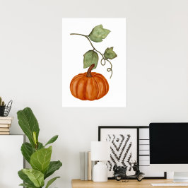 Autumn pumpkin poster