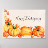 Autumn Pumpkin | POSTER THANKSGIVING (Voorkant)