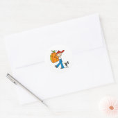 Autumn Pumpkin Ronde Sticker (Envelop)