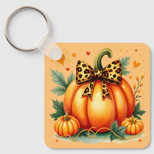 Autumn Pumpkin Sleutelhanger (Voorkant)