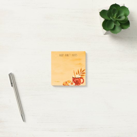 Autumn Pumpkin Spice Coffee Lover Herfst Vibes Post-it® Notes (Kantoor)