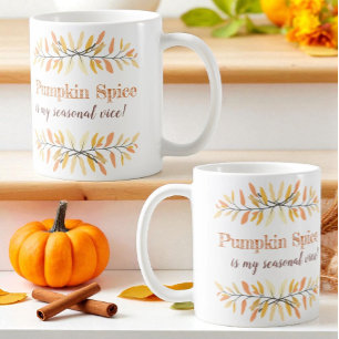Autumn Pumpkin Spice Seasonal Vice Custom Koffiemok