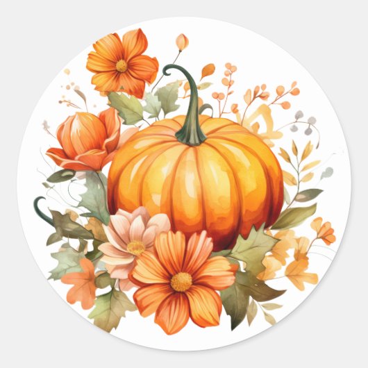 Autumn Pumpkin Stickers (Voorkant)