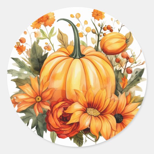 Autumn Pumpkin Stickers (Voorkant)