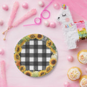 Autumn Pumpkin & Sunflower Buffalo Plays Papieren Bordje (Feest)