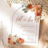 Autumn Pumpkin Terracotta Bridal Shower Save The Date