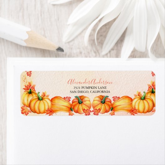 Autumn Pumpkin | THANKSGIVING Etiket (Insitu)